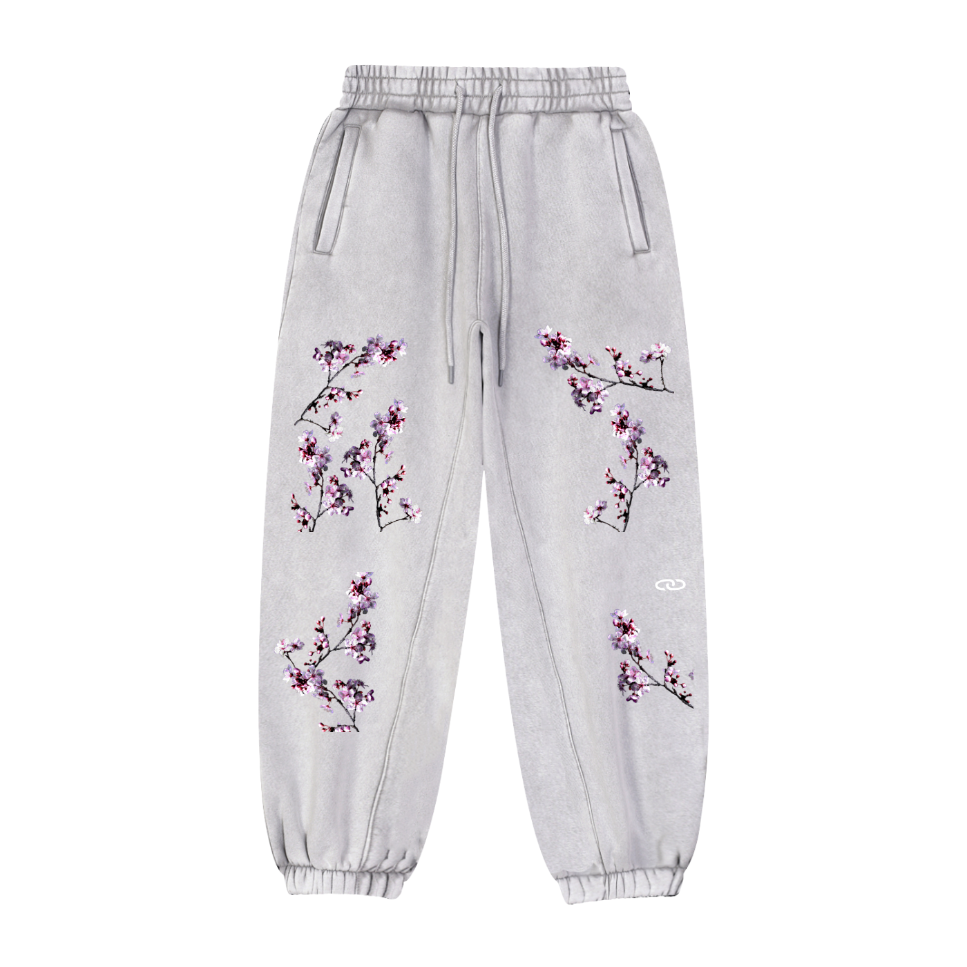 Cherry Blossom Fleeced Jogger Sweatpants