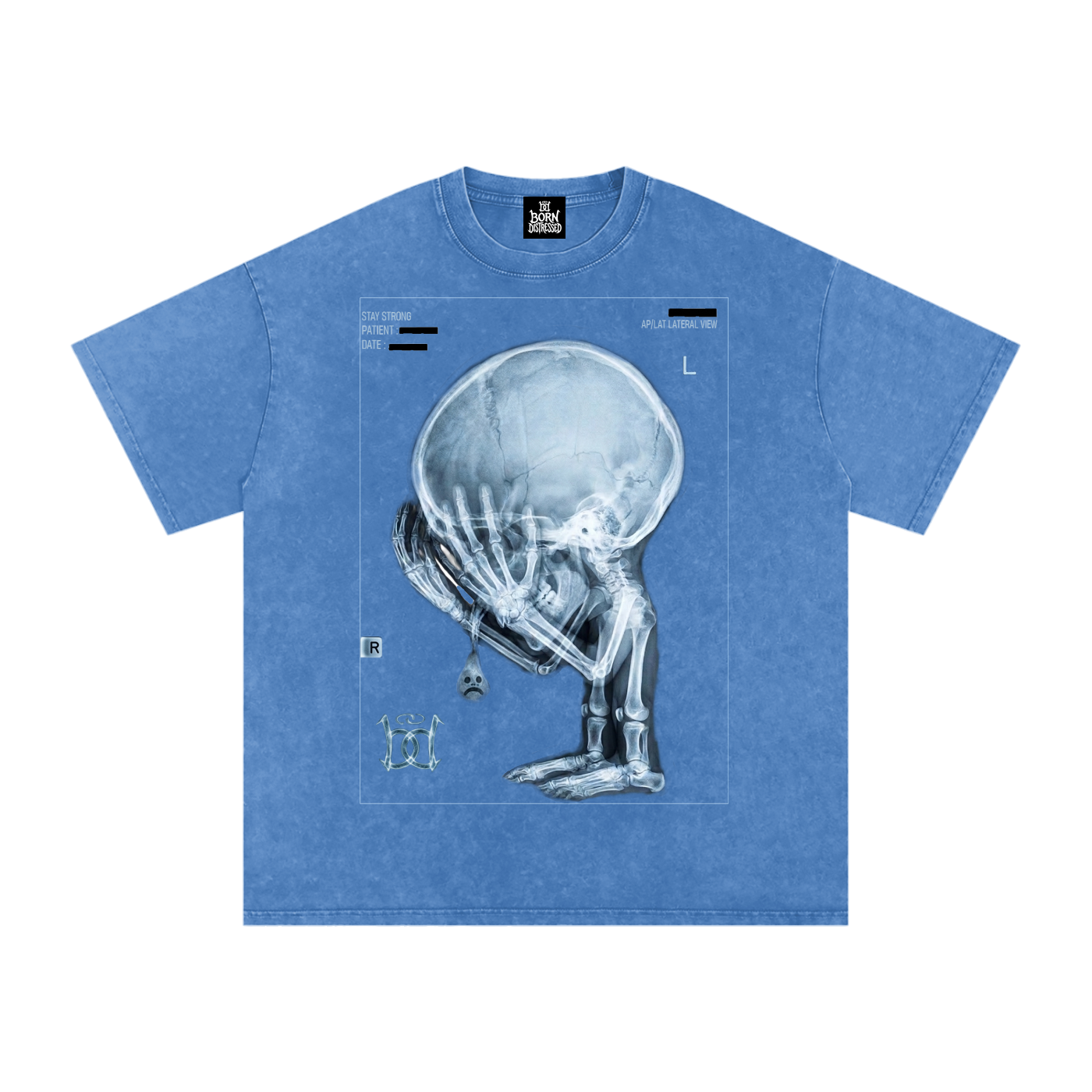 XRAY Snow Washed Oversized Cotton Tee