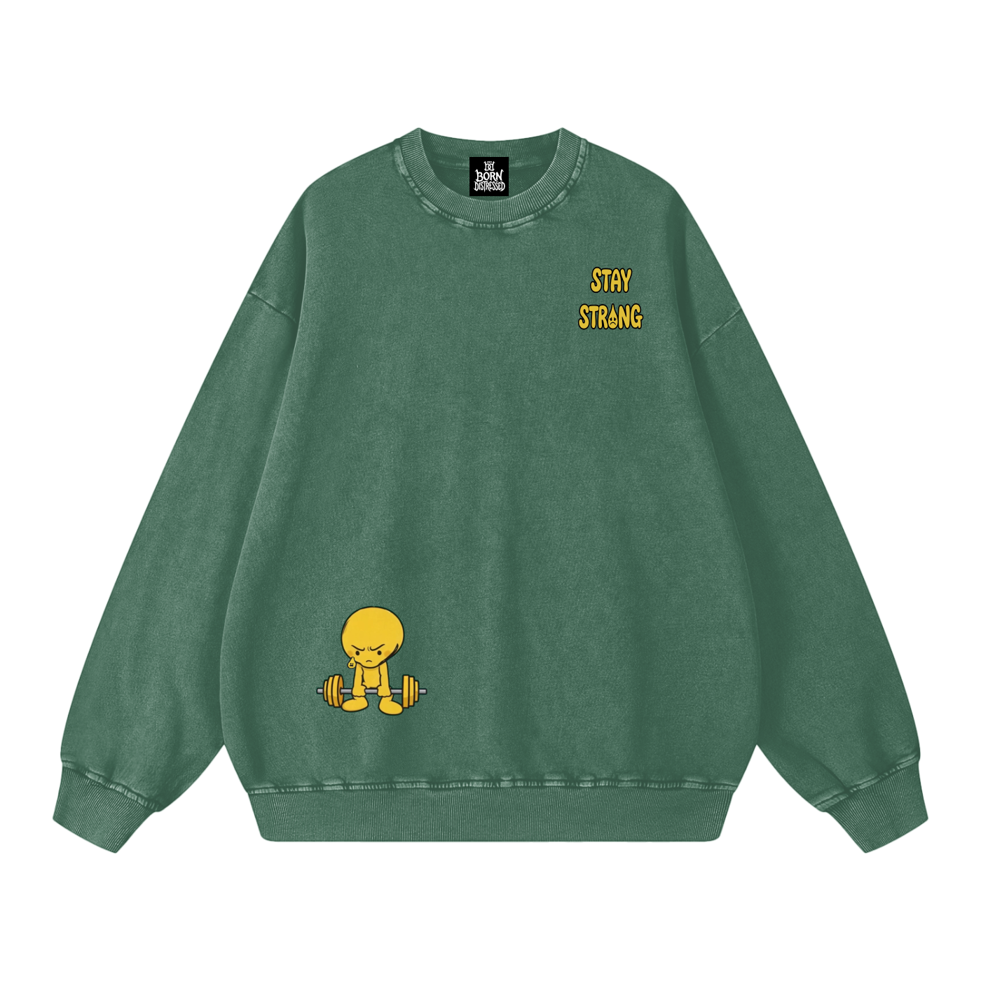 Lift Me Up Snow Washed Oversized Crewneck