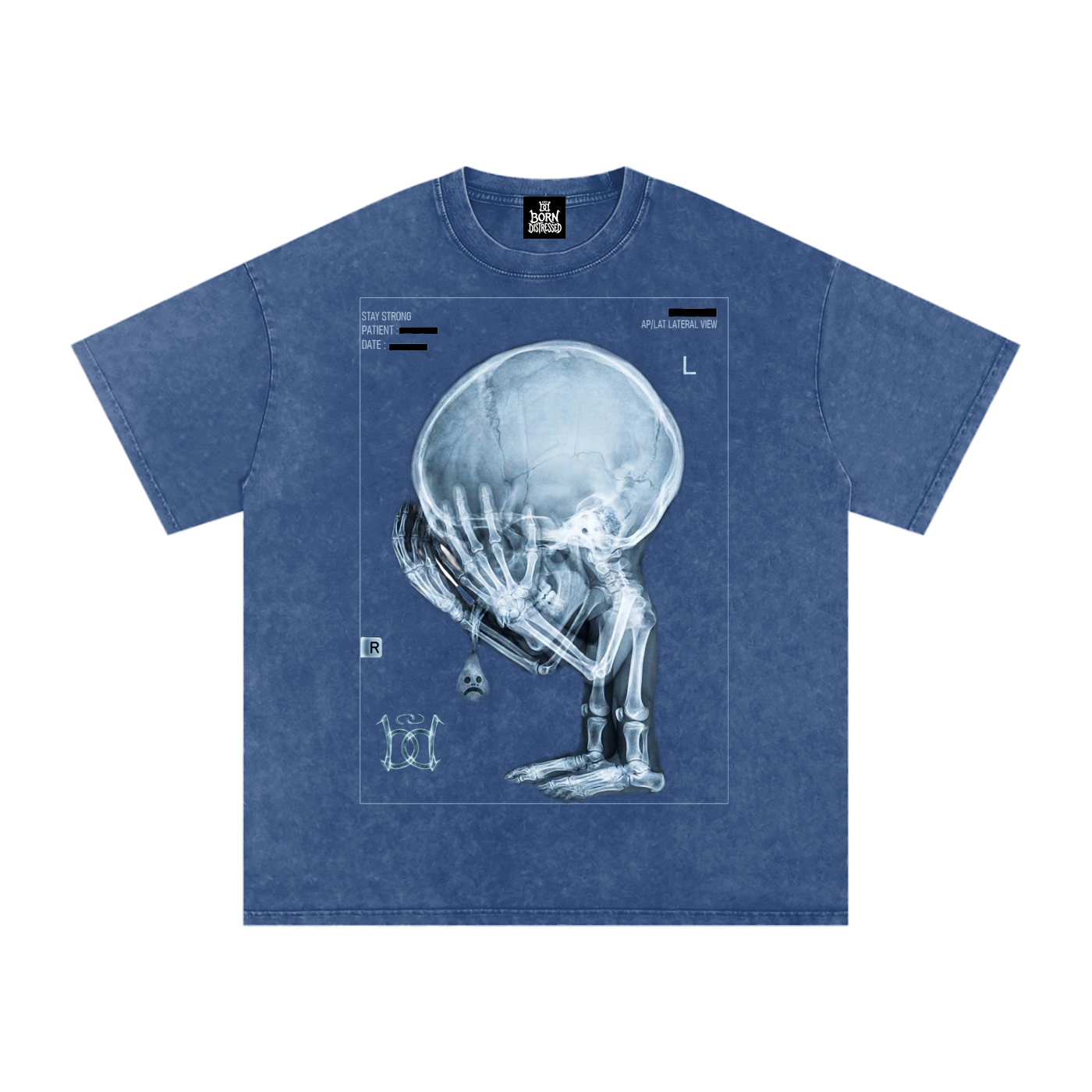 XRAY Snow Washed Oversized Cotton Tee
