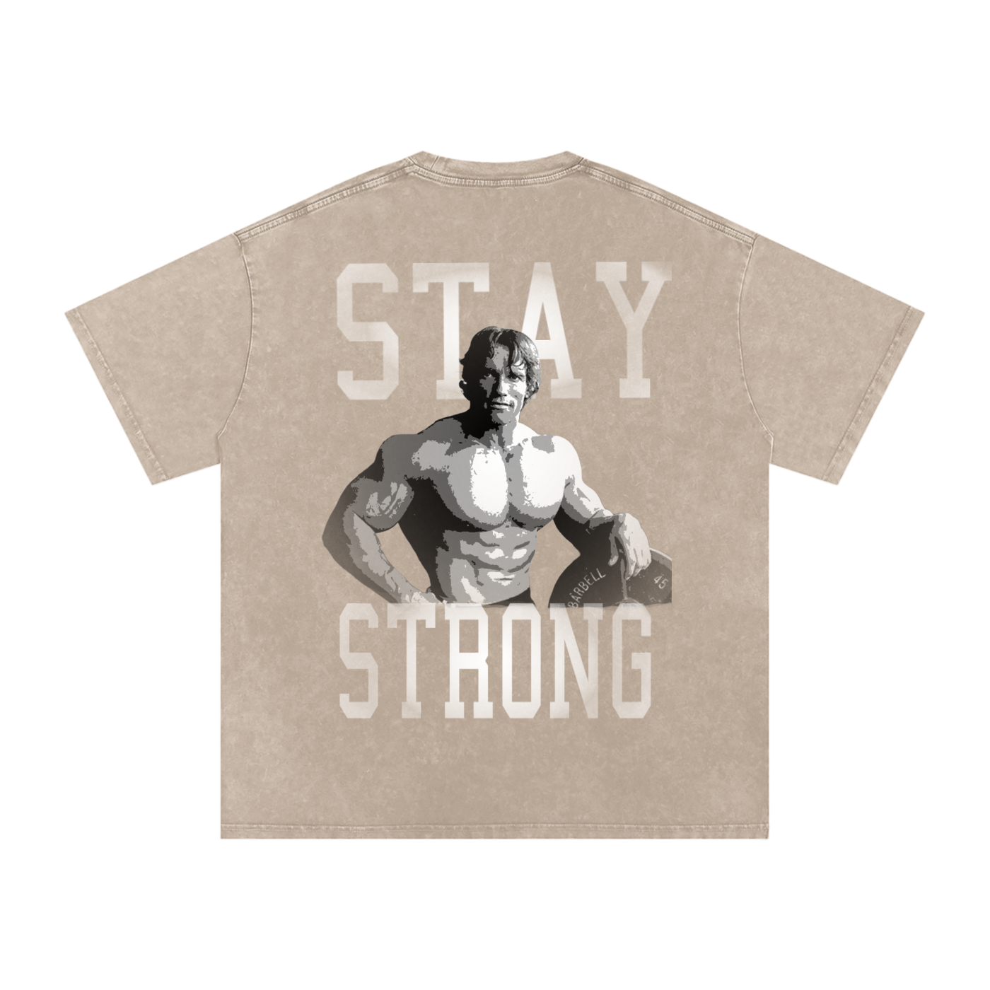 Arnie Stay Strong Snow Washed Tee