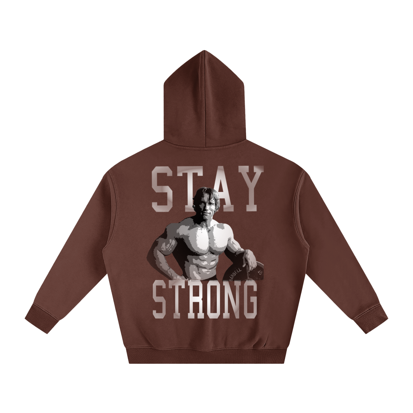Arnie Stay Strong Oversize Fleeced Hoodie