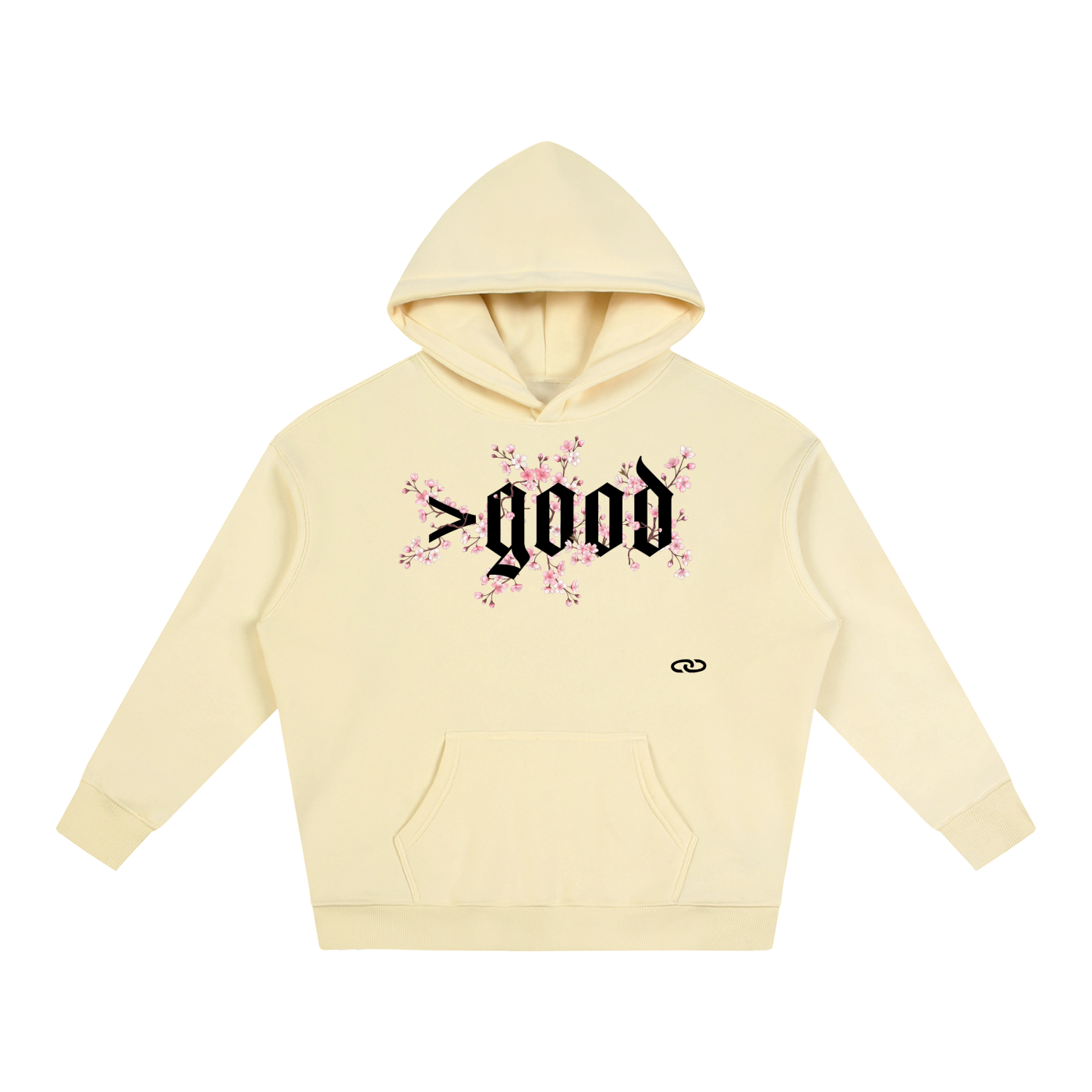 Cherry Blossom Oversize Fleeced Hoodie