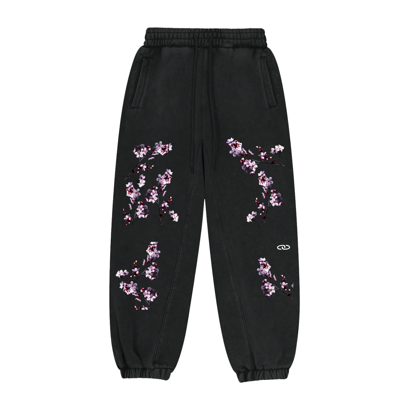 Cherry Blossom Fleeced Jogger Sweatpants