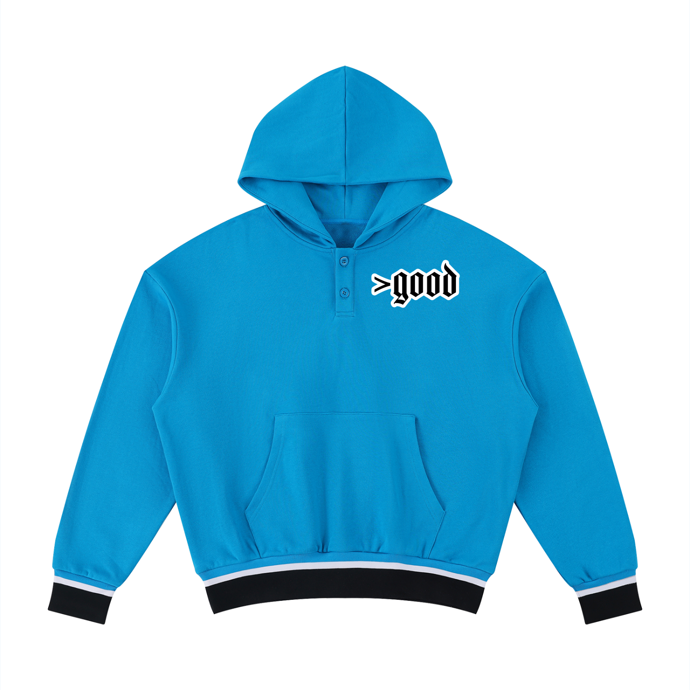 >good Oversized Color Block Boxy Hoodie