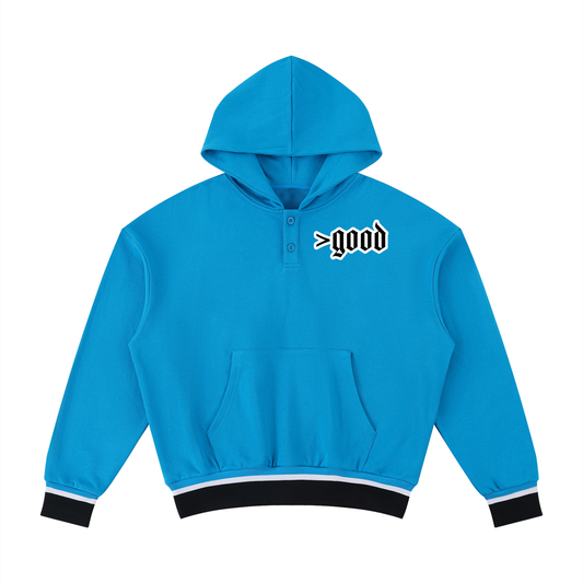 >good Oversized Color Block Boxy Hoodie