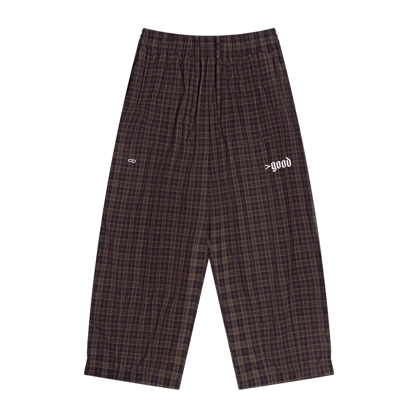 >good Unisex Plaid Wide Leg Pants