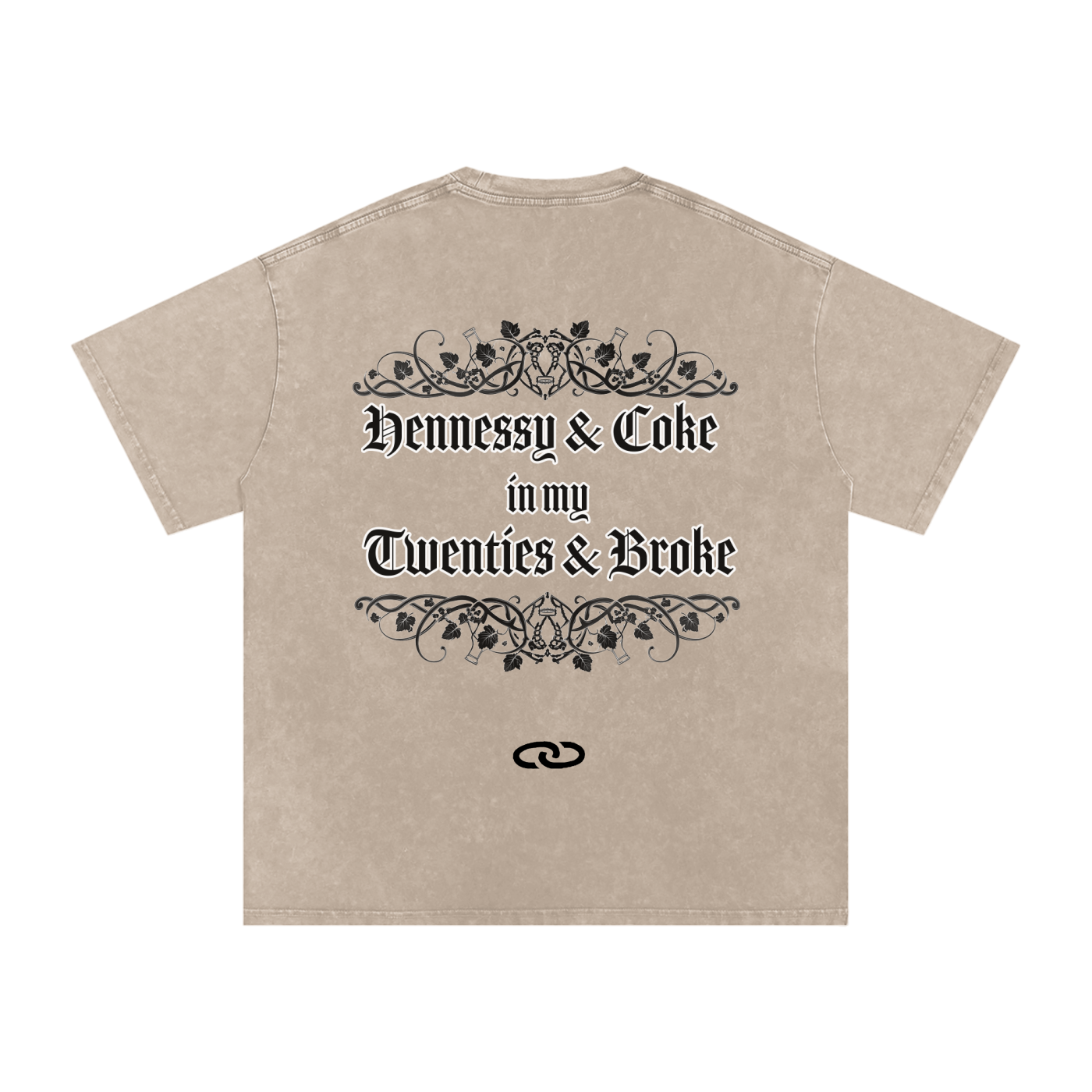 Henny Penny Snow Washed Oversized Cotton Tee