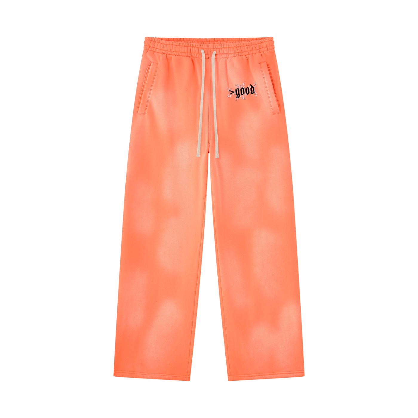 Cherry Blossom Colorfade Wide Leg Fleece Sweatpants