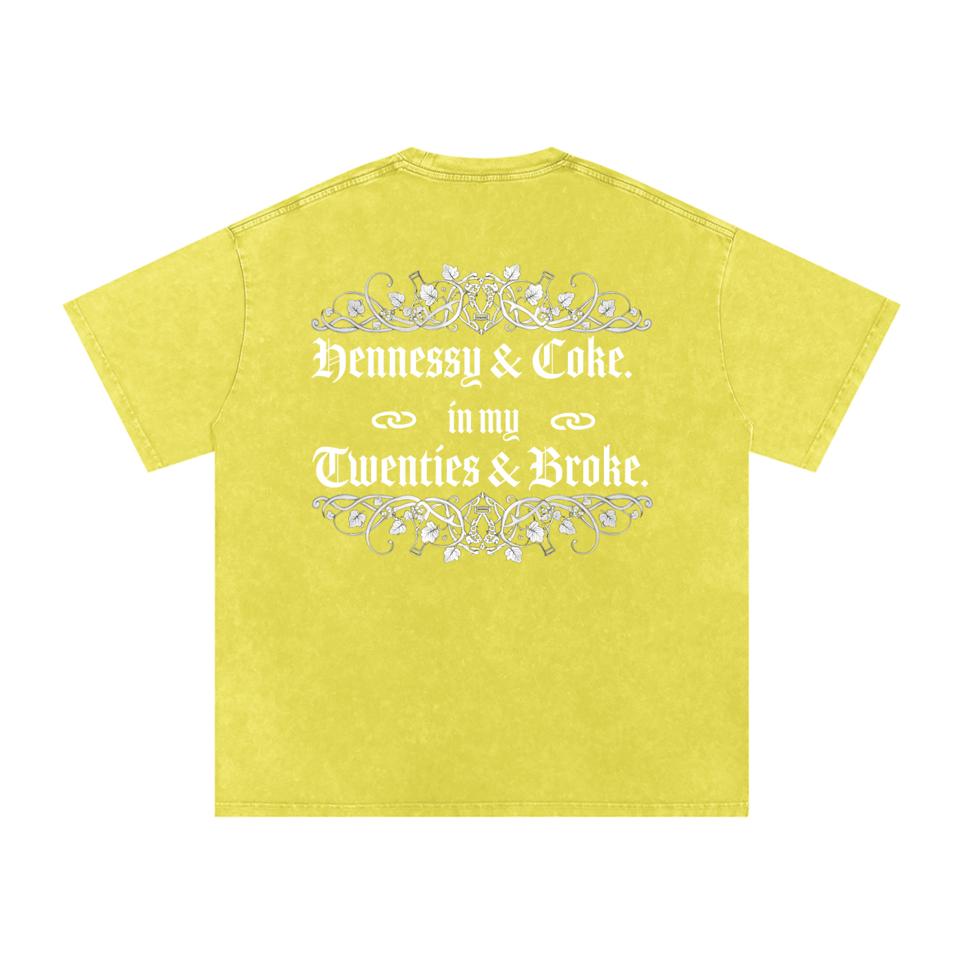 Henny Penny 001 Snow Washed Oversized Cotton Tee