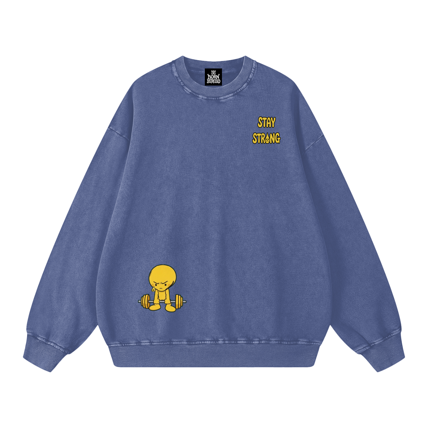 Lift Me Up Snow Washed Oversized Crewneck
