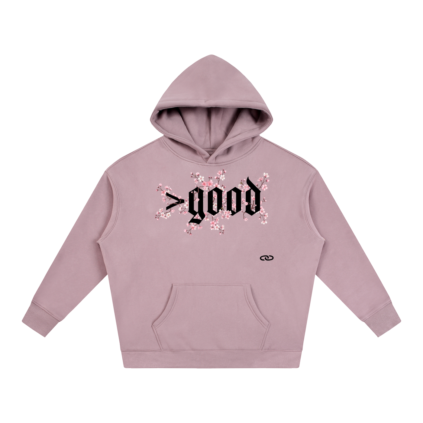 Cherry Blossom Oversize Fleeced Hoodie