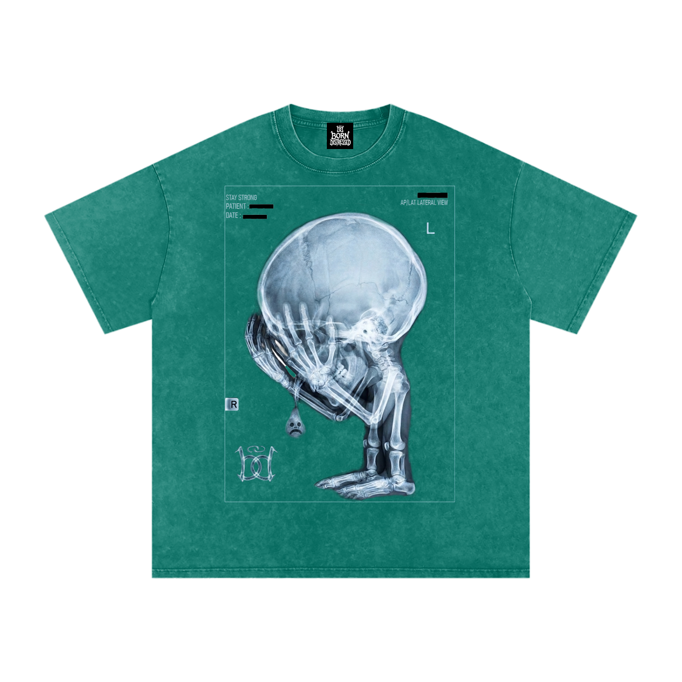 XRAY Snow Washed Oversized Cotton Tee