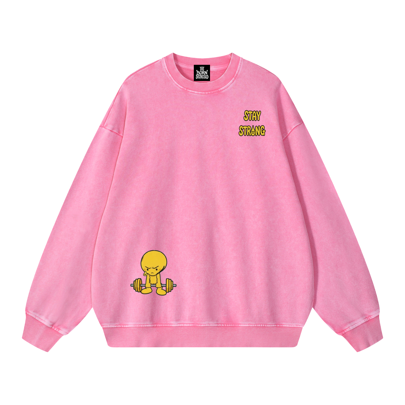 Lift Me Up Snow Washed Oversized Crewneck