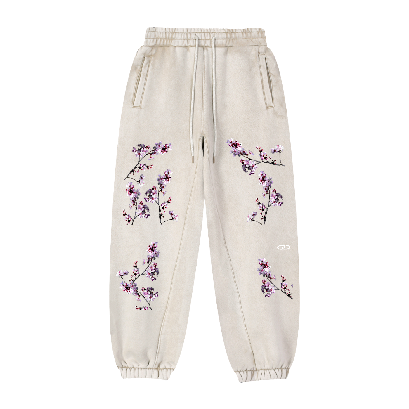 Cherry Blossom Fleeced Jogger Sweatpants