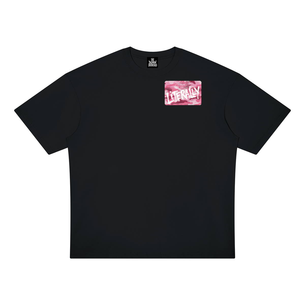 My Name is Literally My Name Pink Camo Oversized Tee