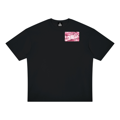 My Name is Literally My Name Pink Camo Oversized Tee