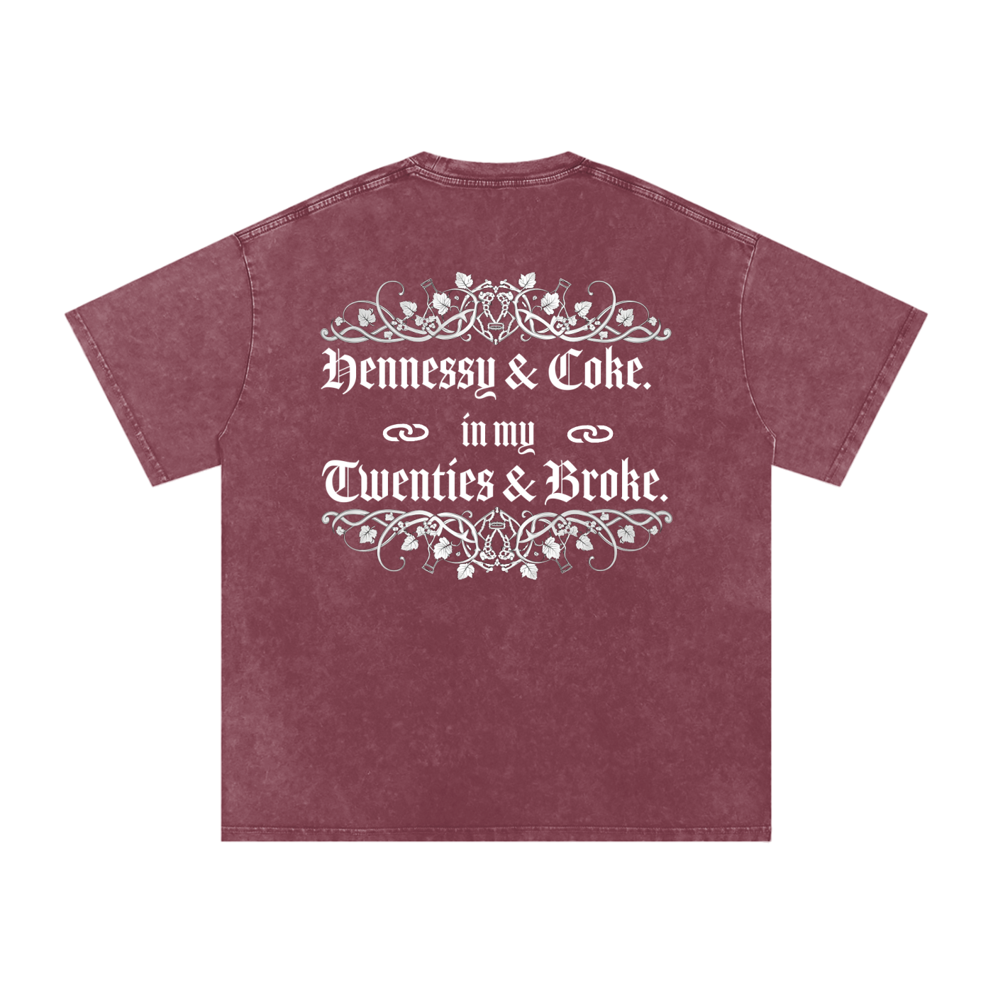 Henny Penny 001 Snow Washed Oversized Cotton Tee