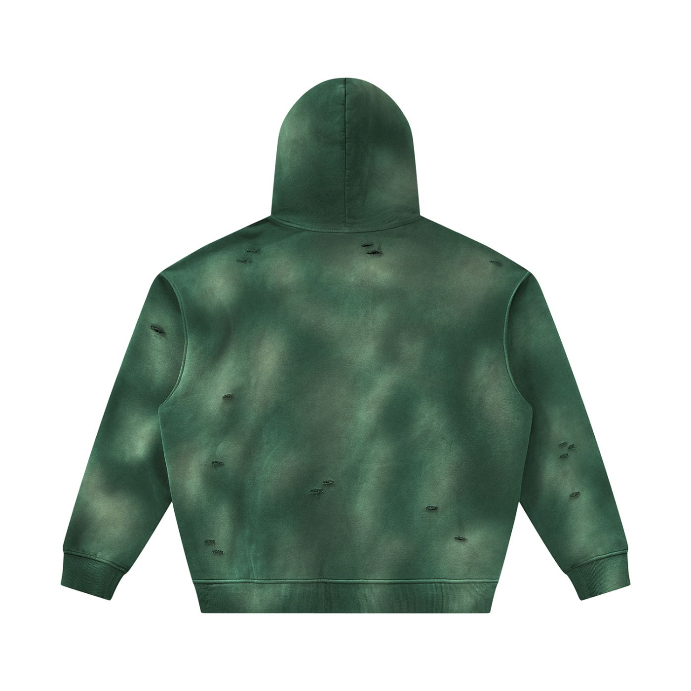 Cherry Blossom Colorfade Frayed Fleece Hoodie